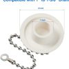 Opzour Bathtub Stopper Rubber Drain Plug Stainless Steel-1
