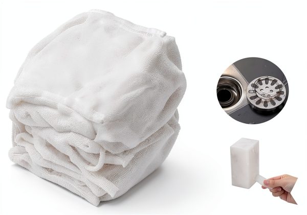 CNSZNAT Sink Strainer Bag Anti Clogging Disposable White-4