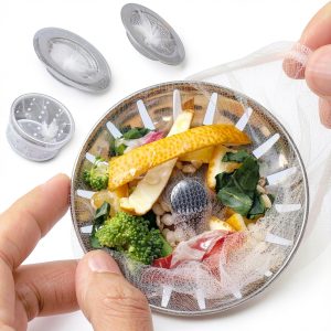 CHIAOJIHE Kitchen Sink Filter Anti Clogging Disposable White-0