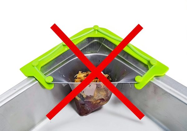 CNSZNAT Sink Strainer Bag Anti Clogging Disposable White-6