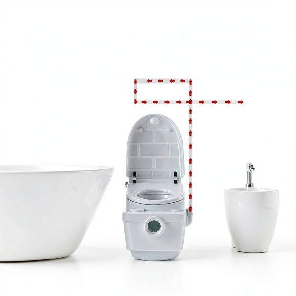 TRUPOW Sewage Pump White Polypropylene Above Ground 600W-5