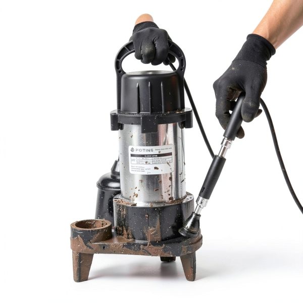 FOTING Sewage Pump 1HP 5600GPH Cast Iron Stainless Steel-1