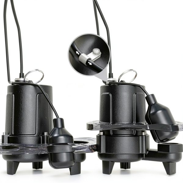 LANCHEZ Cast Iron Sewage Pump 53ft Lift Automatic-7