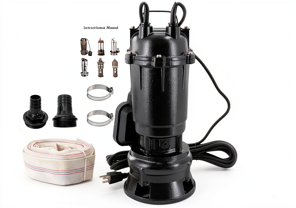 Dewinston sewage pump in a sump pit setup