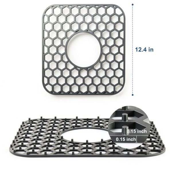 Silicone Sink Mat Bestjing Kitchen Sink Protector Non Slip-2