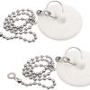 Opzour Bathtub Stopper Rubber Drain Plug Stainless Steel-0