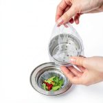 CNSZNAT Sink Strainer Bag Anti Clogging Disposable White-0