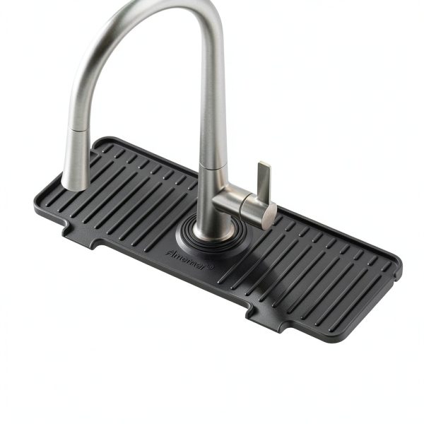 Amerner Silicone Faucet Mat Kitchen Sink Drip Catcher-0