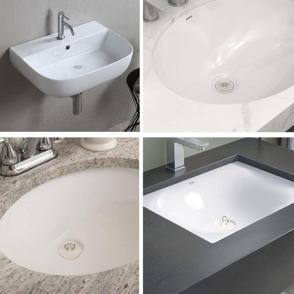 Opzour Bathtub Stoppers Durable Rubber Drain Plug Set-3