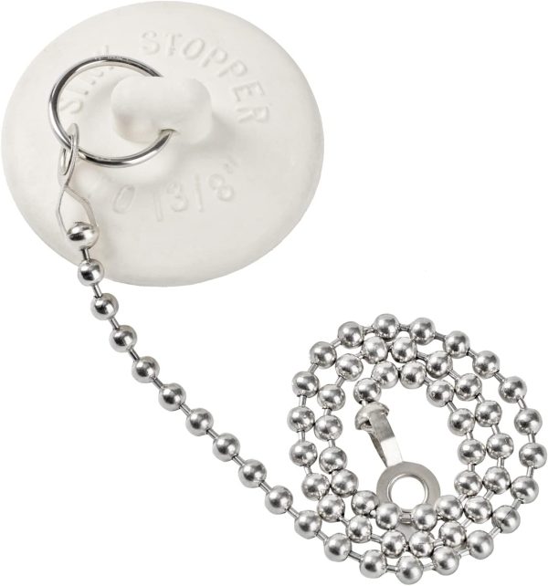 Opzour Bathtub Stopper Rubber Drain Plug Stainless Steel-6