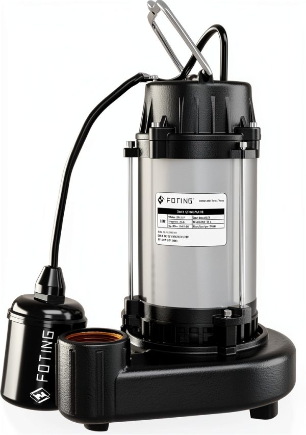 FOTING Sewage Pump 6000GPH Cast Iron Stainless Steel-0