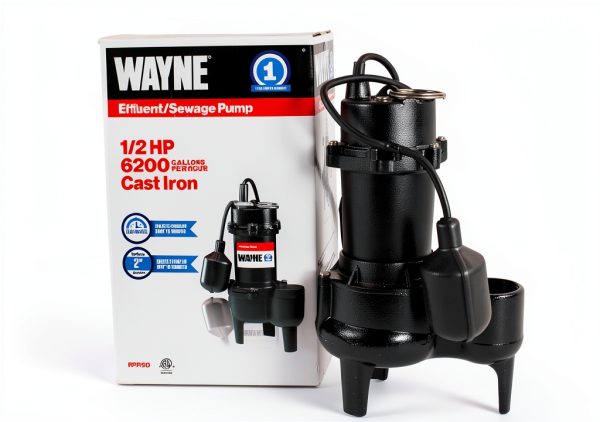 Wayne Cast Iron Sewage Pump Submersible 1 HP RPP50-1