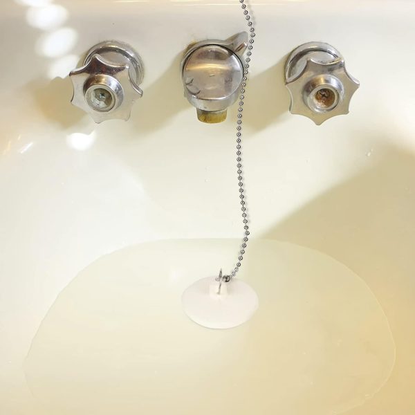 Opzour Bathtub Stopper Rubber Drain Plug Stainless Steel-3
