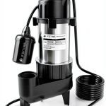 FOTING Sewage Pump 1HP 5600GPH Cast Iron Stainless Steel-0