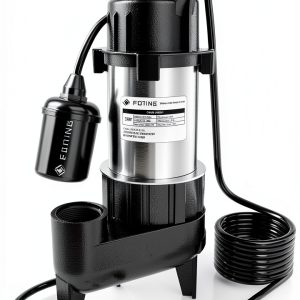 FOTING Sewage Pump 1HP 5600GPH Cast Iron Stainless Steel-0