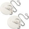 Opzour Bathtub Stopper Rubber Drain Plug Stainless Steel-5