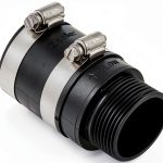 Kohler Sewage Pump Rubber Coupling Stainless Steel Clamps-0