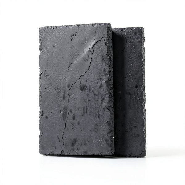2PCS Turtle Basking Platform 7.9 x 6 inch Rectangle +6 inch Round,Reptile Basking Rocks,Natural Rock Plate,Tortoise Habitat Accessories,Turtle and Fish Bathing Feeding Slate,Aquarium Decoration-1
