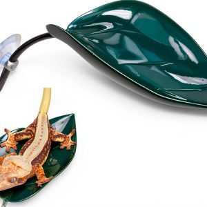 Gecko Tank Accessories Dark Green Logmoriol Oval Rock Décor for-0
