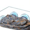 Turtle Basking Platform Tfwadmx Resin Dock with Suction Cups Grey-4