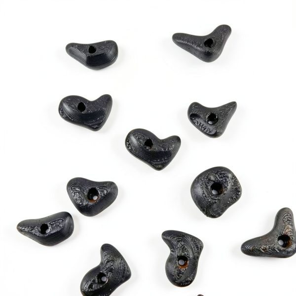 Rock Climbing Holds for Bearded Dragons 24pcs Black Set by JILINWEI-4