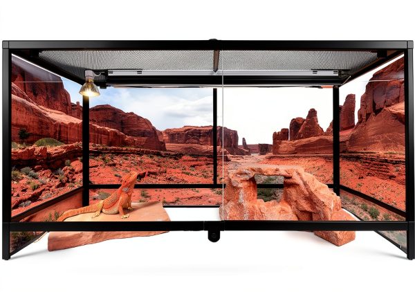 Rock Arch Reddish Brown Habitat Accessory by Carolina Custom Cages 19"-4