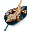 Gecko Tank Accessories Dark Green Logmoriol Oval Rock Décor for-1