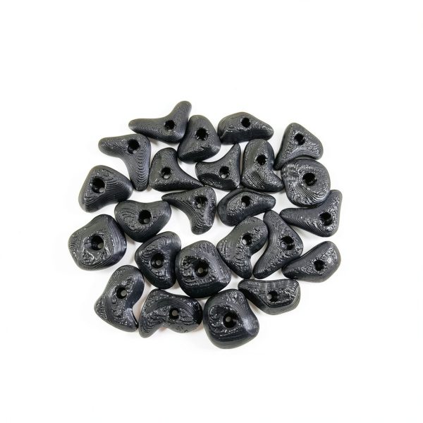 Rock Climbing Holds for Bearded Dragons 24pcs Black Set by JILINWEI-5