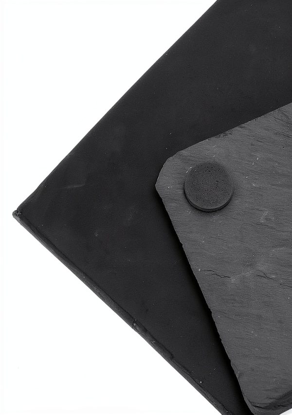 Reptile Basking Platform CAPASTEC Slate for Tortoise Gray Black 3.94"-4
