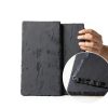 2PCS Turtle Basking Platform 7.9 x 6 inch Rectangle +6 inch Round,Reptile Basking Rocks,Natural Rock Plate,Tortoise Habitat Accessories,Turtle and Fish Bathing Feeding Slate,Aquarium Decoration-2