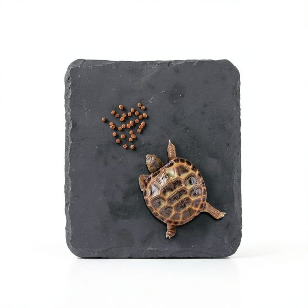 Reptile Basking Platform CAPASTEC Slate for Tortoise Gray Black 3.94"-1