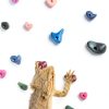 Rock Climbing Holds for Bearded Dragons 24pcs Black Set by JILINWEI-1