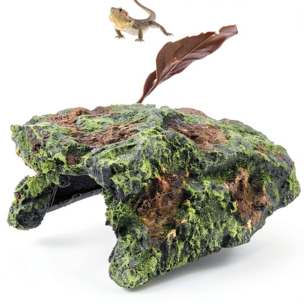 Reptile Cave Hideout and Basking Platform Paoleju Rock 7.9x5.9x3.1-3