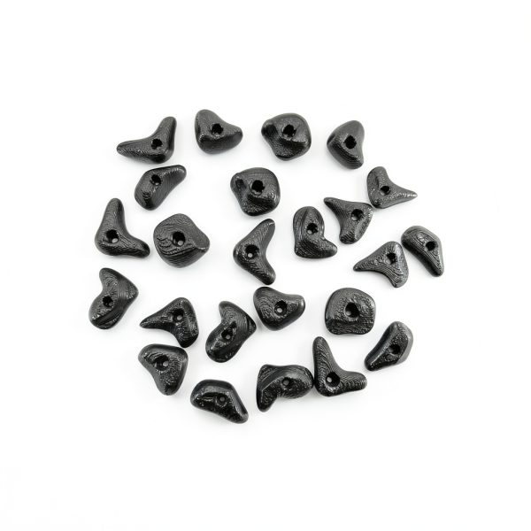 Rock Climbing Holds for Bearded Dragons 24pcs Black Set by JILINWEI-0