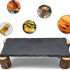 Bearded Dragon Platform kwongkwongRom Rock Slate Wooden Logs-2