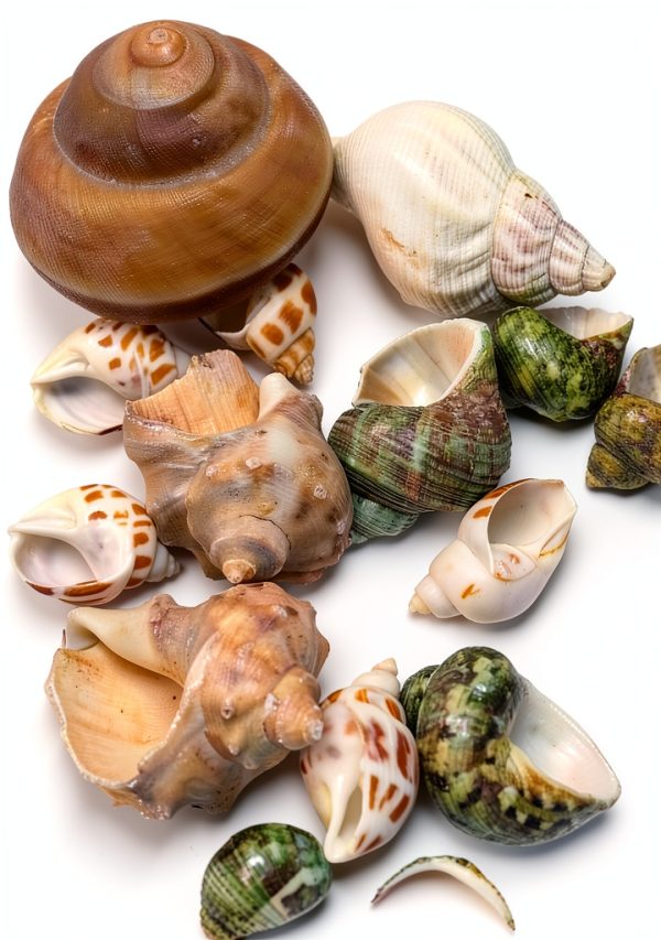 Natural Hermit Crab Shell Set CHINGE ZHI Small to Medium Seashells-0