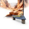 Bearded Dragon Tank Accessories MHLLGN Slate Basking Platform Wood-5