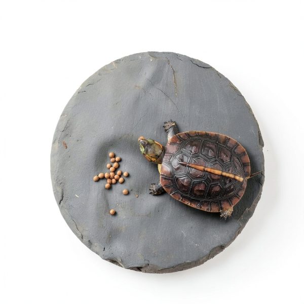 Reptile Basking Platform Rock Tortoise Habitat Slate Rock for Reptiles Food Dish Landscape Habitat Decor Accessories for Crested Gecko Lizard Bearded Dragon Turtle-2