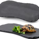 Reptile Basking Platform 2 Pack 11x5.5 Rock Anti‑Slip Pads Shinylin-0