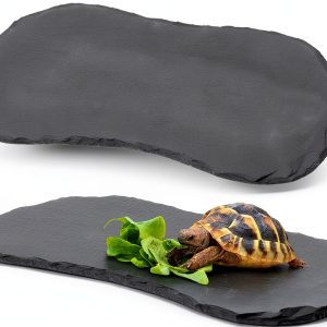 Reptile Basking Platform 2 Pack 11x5.5 Rock Anti‑Slip Pads Shinylin-0