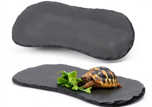 Reptile Basking Platform 2 Pack 11x5.5 Rock Anti‑Slip Pads Shinylin-0