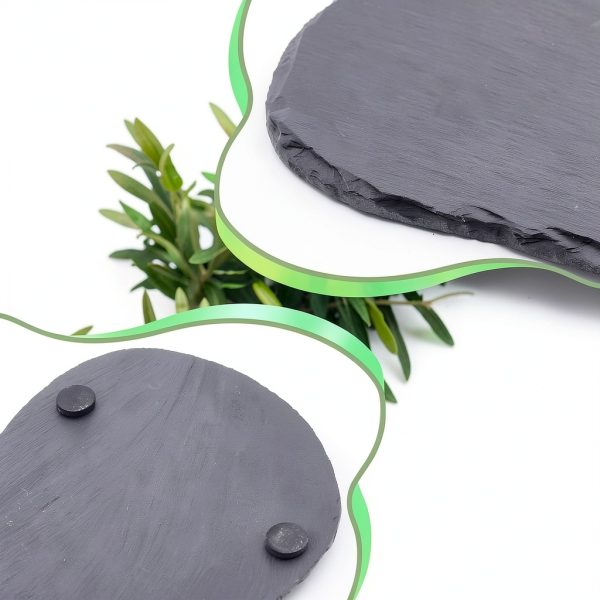 Reptile Basking Platform 2 Pack 11x5.5 Rock Anti‑Slip Pads Shinylin-2