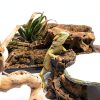 Reptile Basking Platform 2 Pack 11x5.5 Rock Anti‑Slip Pads Shinylin-3